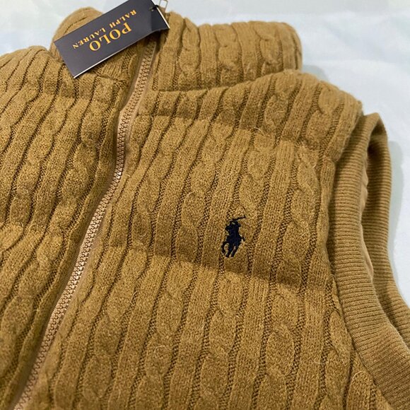 Ralph Lauren Brown Vest Jacket - Picture 2 of 8